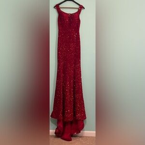 Fashion Nova Alora Sequin Maxi Gown for formal occasions.
